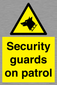 Security guards on patrol